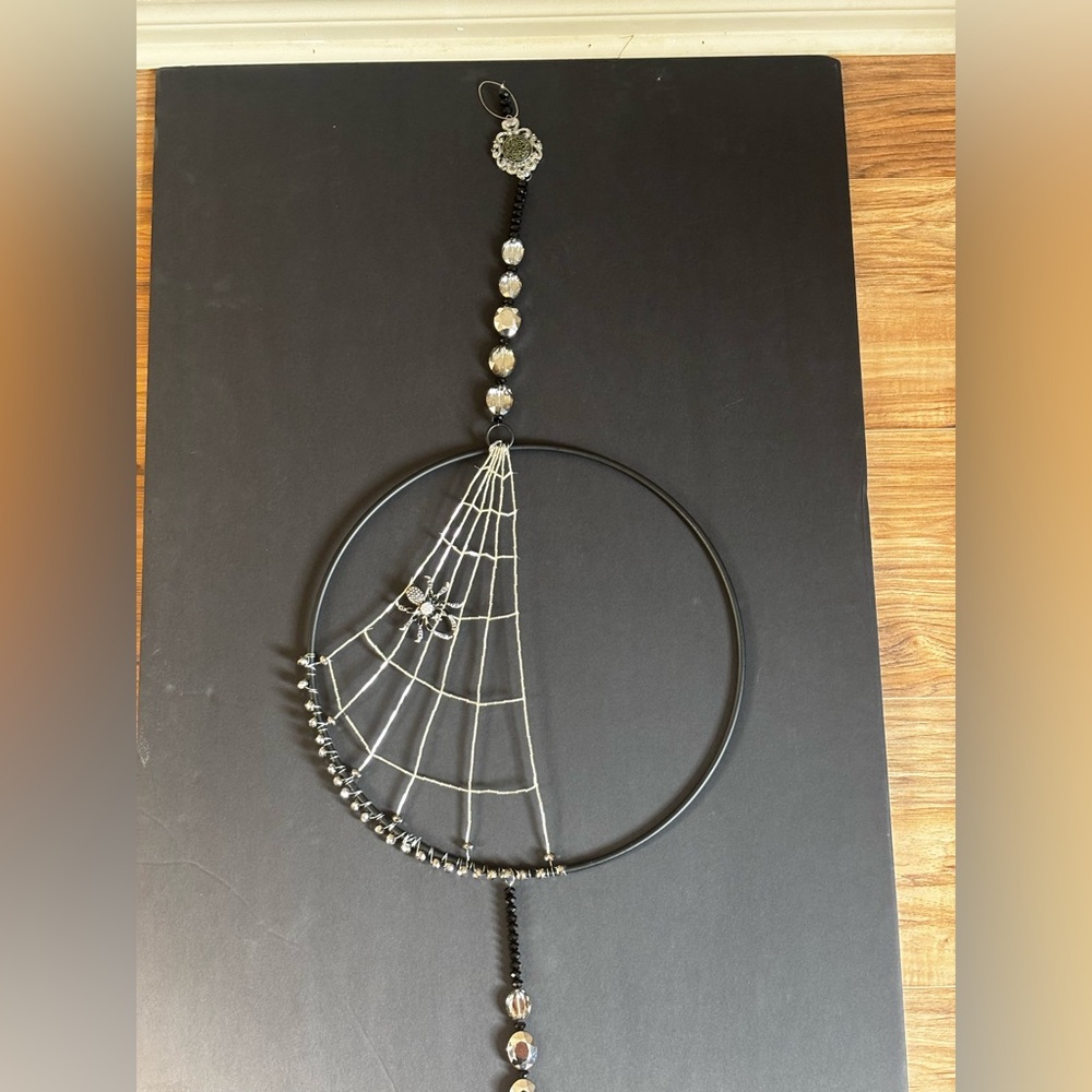 Gothic Spider Web Suncatcher Handmade - Picture 11 of 13